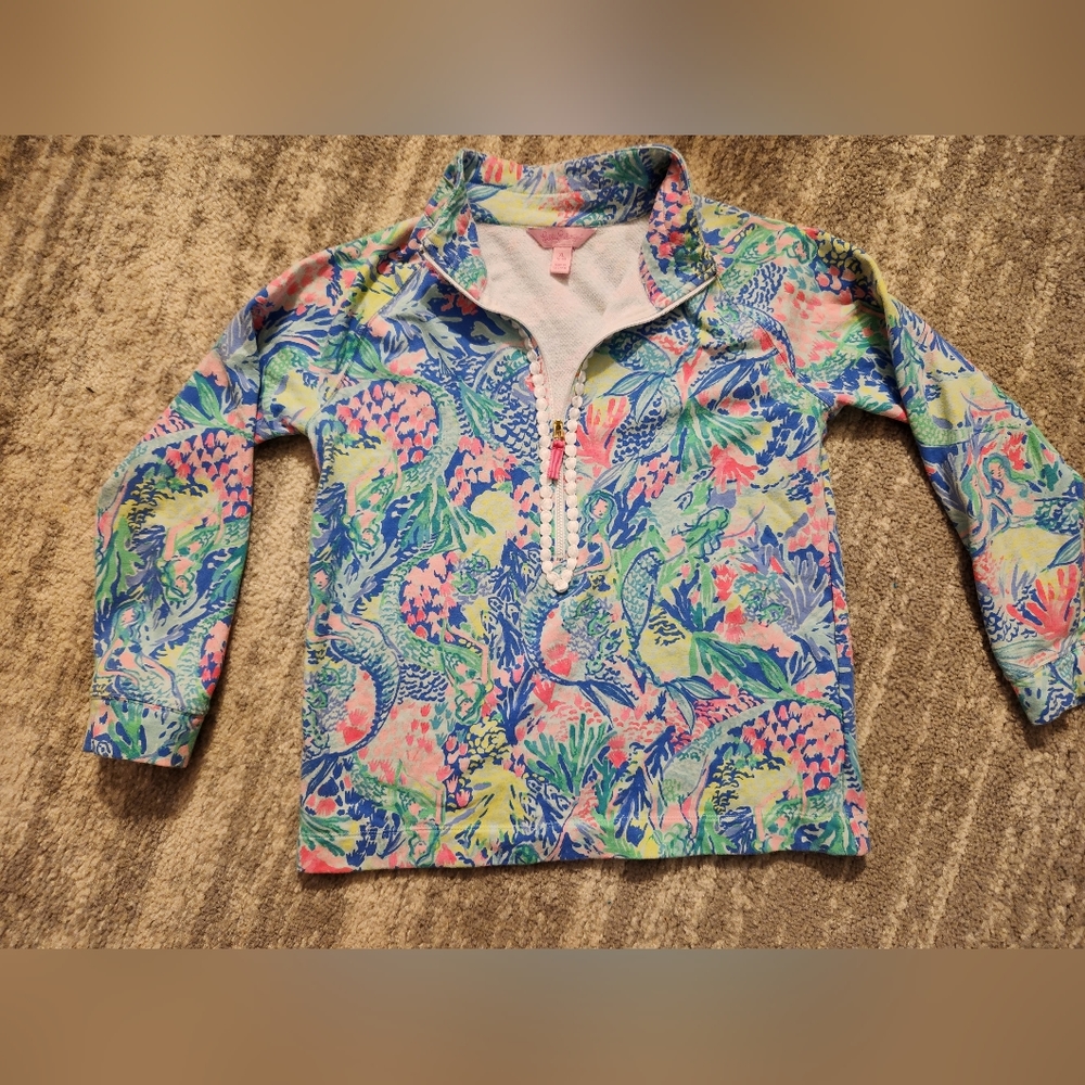 Girls Lilly Pulitzer Half-Zip Pullover XL 12-14